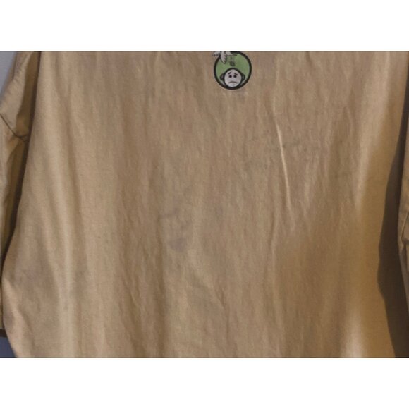 VTG Life Is Crap Top T Shirt Tee SS No Smoking Gold Men XL - Picture 7 of 8